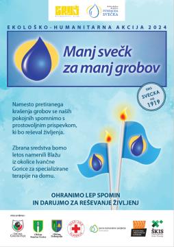 Manj svečk za manj grobov letak